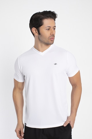 Crozwise 7136-08 Kare Petekli V Yaka Erkek Spor T-Shirt