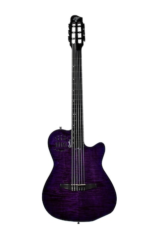 Godin Acs Nylon Steve Stevens Signature 25th Anniversary Elektro Klasik Gitar Mor