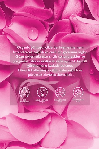 Organik Gül Suyu - 100 Ml