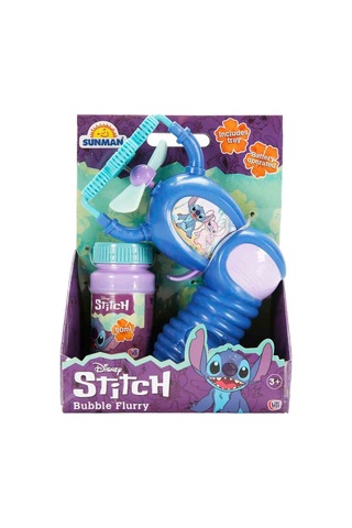 Disney Stitch Bubble Flurry Köpük Tabancası + 500 Ml Solüsyon Hediye Çok Renkli