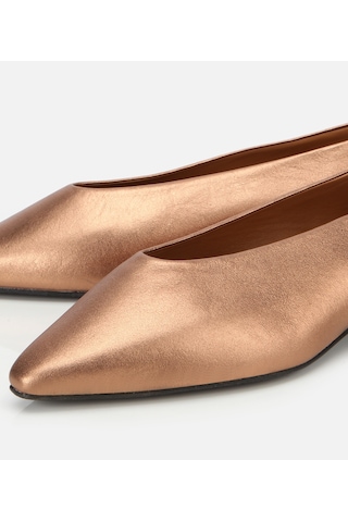 Hotiç Kadın Deri Bronz Sivri Burunlu Babet 01ayh316500a470 01ayh316500a470 Bronz