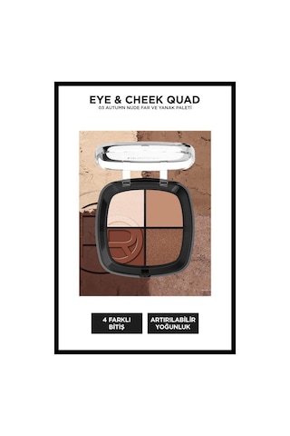 Eye & Cheek Quad - 03 Autumn Nude Dörtlü Far Ve Yanak Paleti 3600524253332-11245