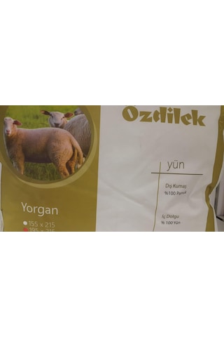 Özdilek Çift Kişilik Yün Yorgan Beyaz