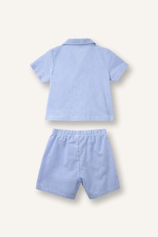Defacto Poplin 2li Dokuma Pijama Erkek Bebek H4446a526smnv94 Lacivert-nv94