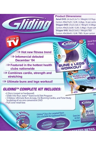 Gliding  Egzersiz Diskleri Hardwood Floor Discs