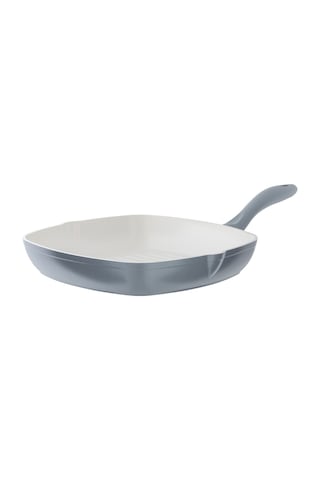 Madame Coco Nano Seramik Izgara Tava - Gri/beyaz - 28 Cm Çok Renkli