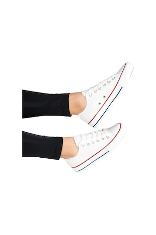Unisex Keten Spor Ayakkabı (545291710) Beyaz