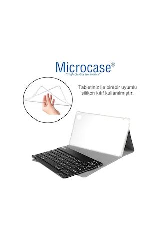 Samsung Uyumlu Tab A8 Sm-x200 Bluetooth Klavyeli Standlı Kılıf-pembebkk4