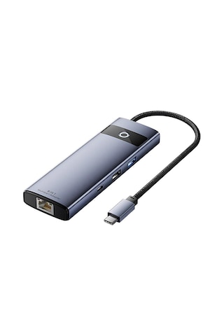 Polham 8in1 100w Type C Çoğaltıcı Hub, 2x Usb, 2x Pd Type C, 1x Tf/sd, 1x 4k Hdmi, 1x Rj45 Çoğaltıcı Adaptör