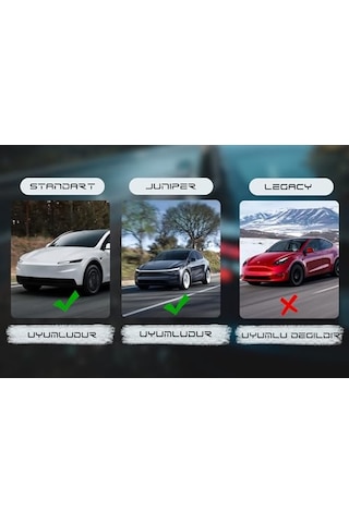 Model Y Juniper & Standart 2025+ Ekran Arkası Konsol Düzenleyici Kaymaz Silikon Saklama Alanı Arka Ekran Arkası Organizer