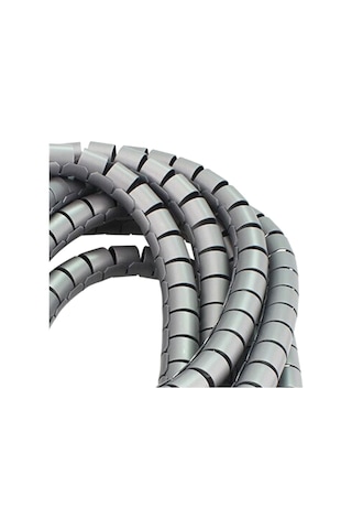 Ø25 Kablo Koruyucu Ve Düzenleyici Spiral 1mt Gri