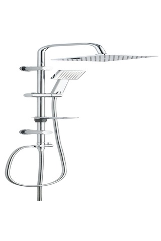 Krom Robot Duş Set Gümüş