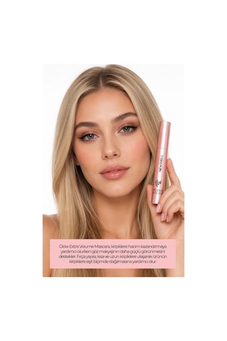 New Well Glow Extra Volume Mascara Ekstra Hacim Veren Siyah Maskara 8 Ml 000 Black