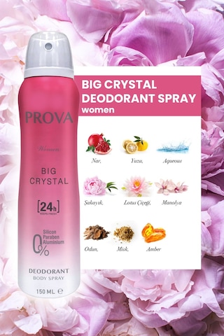 Prova Big Crystal Kadın Deodorant 6 x 150 ML