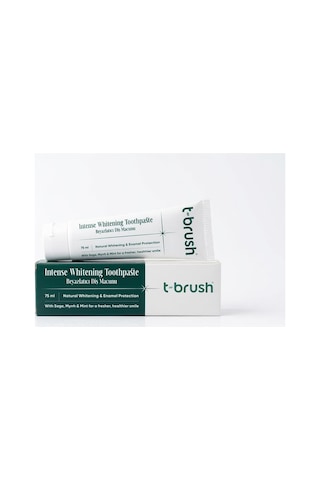 T-Brush Beyazlatıcı Diş Macunu 75ml – Günlük Ağız Bakımı ve Diş Beyazlatma Etkili ve Plak Karşıtı