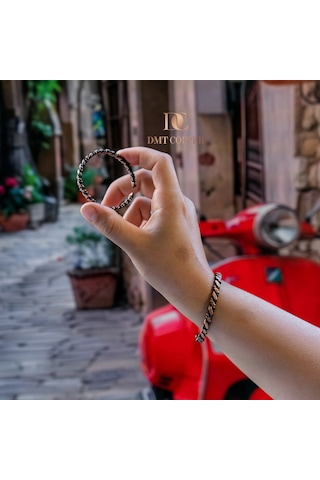 El Yapımı Şık Tasarım Kalın Dövülmüş Saf Bakır Bilezik Bakır Takı Anne-kız Bilekliği Işıklı Kutulu Bakır