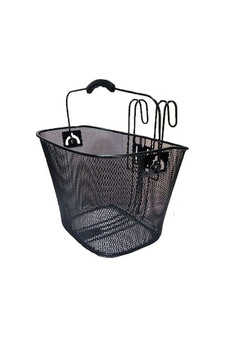 Bisiklet Ön Sepet Askı Kancalı Siyah