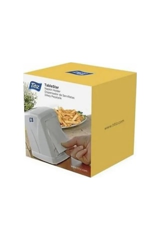 Titiz Tp-255 Tablestar Masaüstü Dispenser Peçetelik / Peçete Kutusu / Beyaz - Dikey - 1 Adet