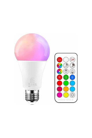 Ambiyans Aydınlatma Rgb Led Lamba Kumandalı Renk Değiştirebilen Çok Renkli 98587645