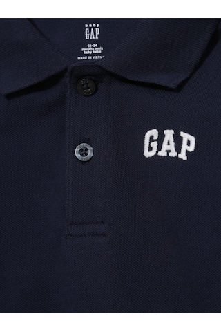 Erkek Bebek Lacivert Gap Logo Polo Yaka T-shirt-6057 Lacivert-002