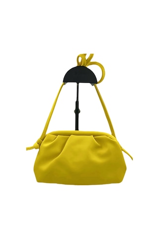 Sentt Deri Salaş Mini El Çantası Sarı - Sarı
