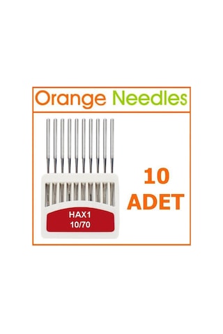 Orange Hax1 Ev Tipi Dikiş Makine İğnesi 10 Numara 10 Adet