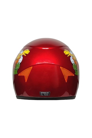 Mts SY118 Full Face Çocuk Kaskı-60609 - Dino Kırmızı
