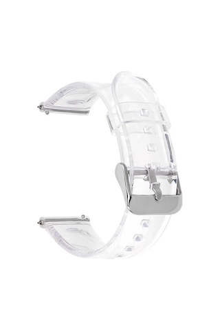 Galaxy Gear S2 Uyumlu Şeffaf Silikon Kordon Krd-13 - Şeffaf - T23722