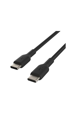 Belkin Boostcharge CAB004BT1MBK 50 W Örgülü Usb-c - Usb-c Kablosu 1 M Siyah