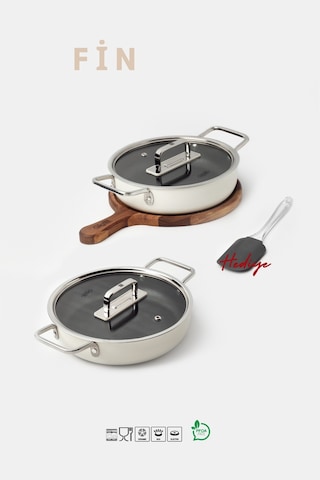 Fin 6 Parça Sahan Set Beyaz