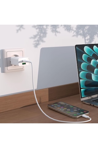 Polosmart Pbs120 2 Usb Çıkışlı Duvar Şarjı Beyaz