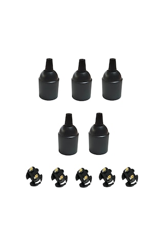 İtalyan E27 Duy - Vidalı Düz Duy Bakalit 250v 4a 5 Adet