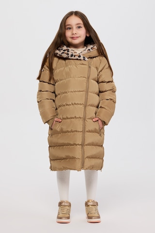 Panço Kız Çocuk Camel Kaban Kahverengi
