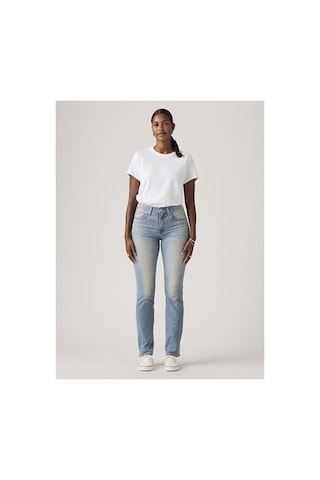 Levi's 724 High Rise Straight Lightweight Kadın Jean Pantolon - Slipped In Cool-16441 Med İndigo - Worn İn