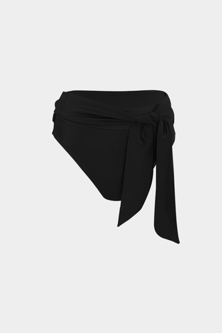 Açelyaokcu Premium Yüksek Bel Metıs Fit Kadın Bikini Altı Siyah