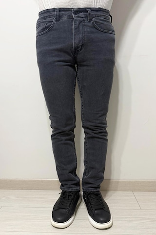 Hacker Denim Dmctekstil Erkek 1021 Yüksek Bel Normal Kesim Boru Paça Jean Pantolon Füme