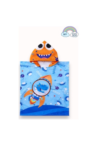 My Kids Wear Erkek Çocuk Deniz Kombini 3 Lü Set Mayo, Havlu Ve Bone 12581 Gri - Siyah
