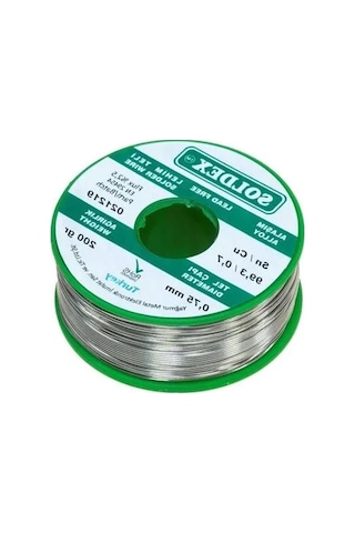 Kurşunsuz Lehim Teli, 0.75 Mm Kalınlık Ve 200 G Ağırlık