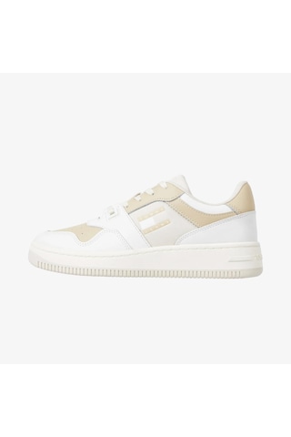 Tommy Hilfiger Tommy Jeans Retro Basket Tonal Kadın Bej Sneaker Düz En0en02606 Bej