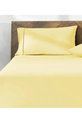 %100 Pamuk 2'li Yastık Kılıfı 50x70 Cm Lemon Sarı Çok Renkli