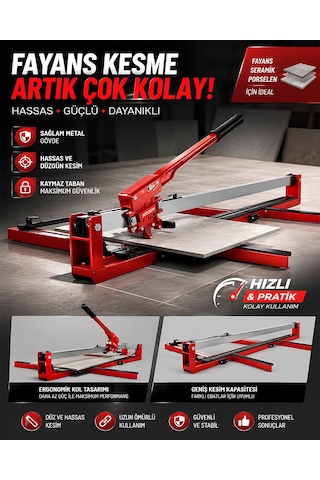 Ph1200a 120 Cm Seramik Fayans Kesme Ve Granit Kesim Makinesi Kırmızı Lazer Teknolojisi Hassas Kesim