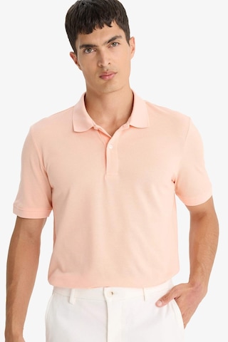 Defacto %100 Pamuk Regular Fit Polo Yaka Kısa Kollu Basic Düz Pike Kumaş Tişört C1293ax25spog616 Turuncu