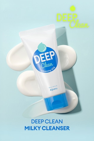 Hassas Ciltler İçin Cilt & Makyaj Temizleme Sütü A'pıeu Deep Clean Cleansing Milk 130ml
