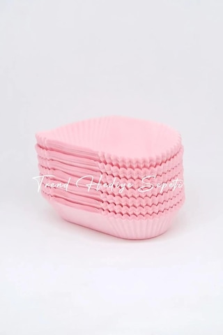 Takribi 200 Adet Büyük Boy Pembe Ekler Kağıdı 8.5x4 Cm, Baklava Sunumluk, Muffin Kek Kalıbı Sku: Smg8690010551610 Ahşap