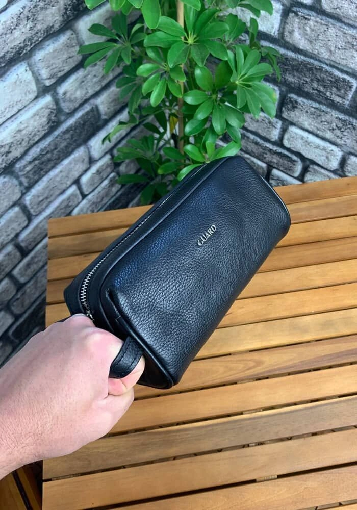 Guard Siyah Unisex Deri El Çantası Çok Renkli