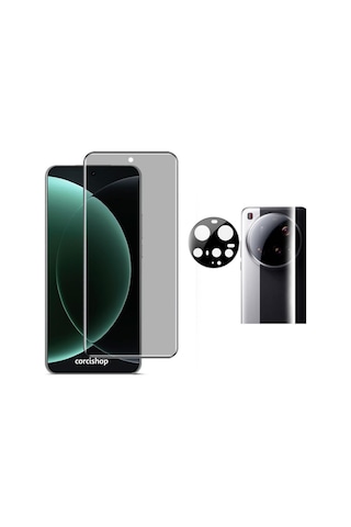 Xiaomi Mi 15 Ultra Kamera Lens Koruyucu + Hayalet Görünmez Nano Esnek Ekran Koruyucu Tam Kaplar