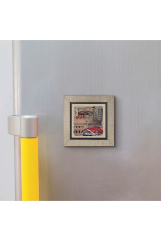 İtalya Görseli Baskılı Mdf Magnet 7x7 249