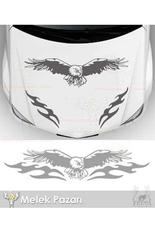 Kartal Oto Sticker. Kartal Ve Alev Oto Kaput , Cam Sticker.