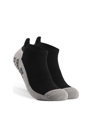 Yuntech01 Kavrama Destekli Nefes Alabilir Spor Çorapları - Kaymayan Tabanlı Futbol Ve Yoga İçin Siyah