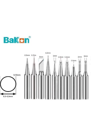 Bakon 600-m Havya Ucu 10 Lu Takım Bk90 / Bk60 / Bk863 / Bk881 Uyumlu